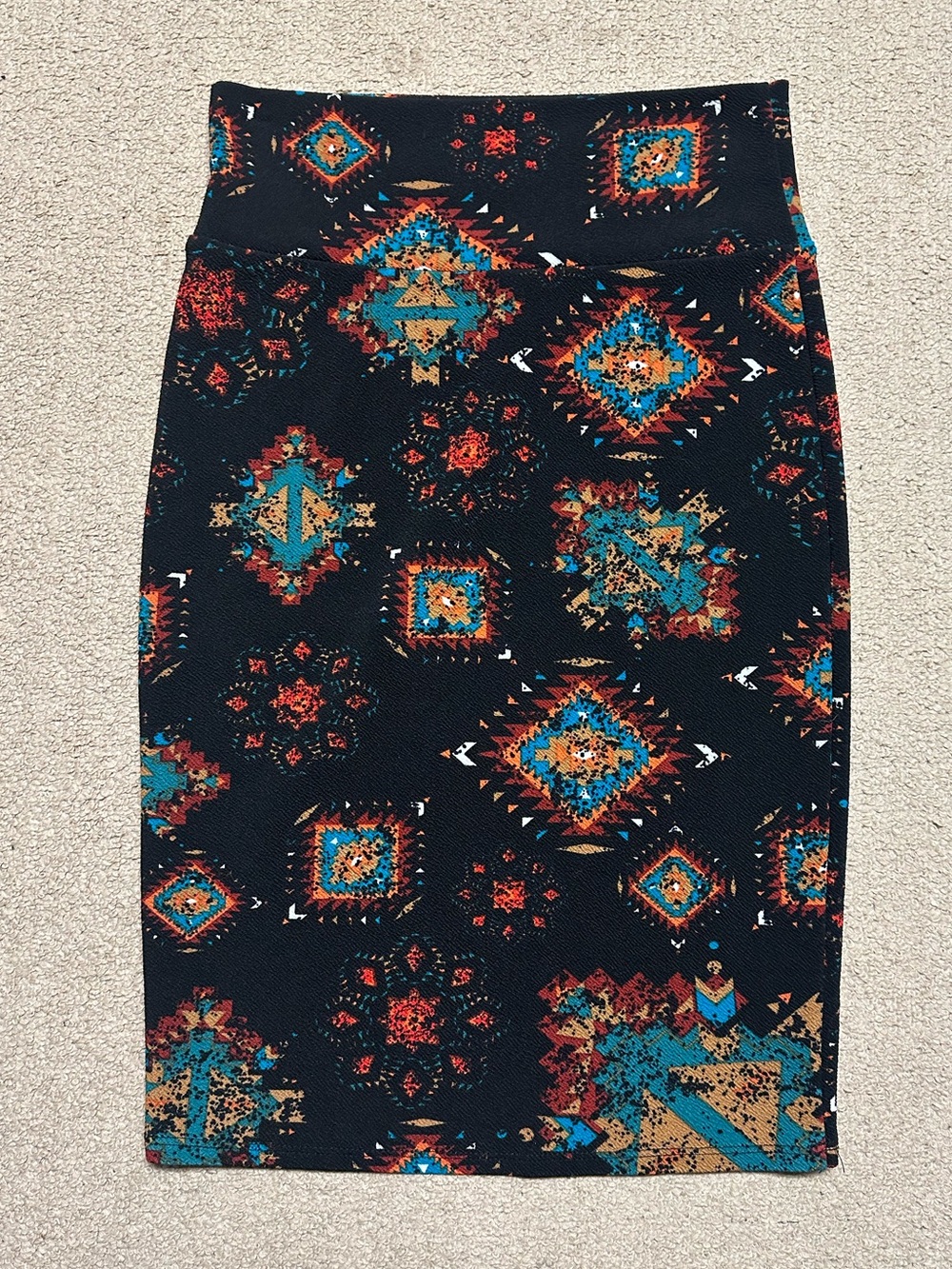 Black Aztec Print LulaRoe Cassie
